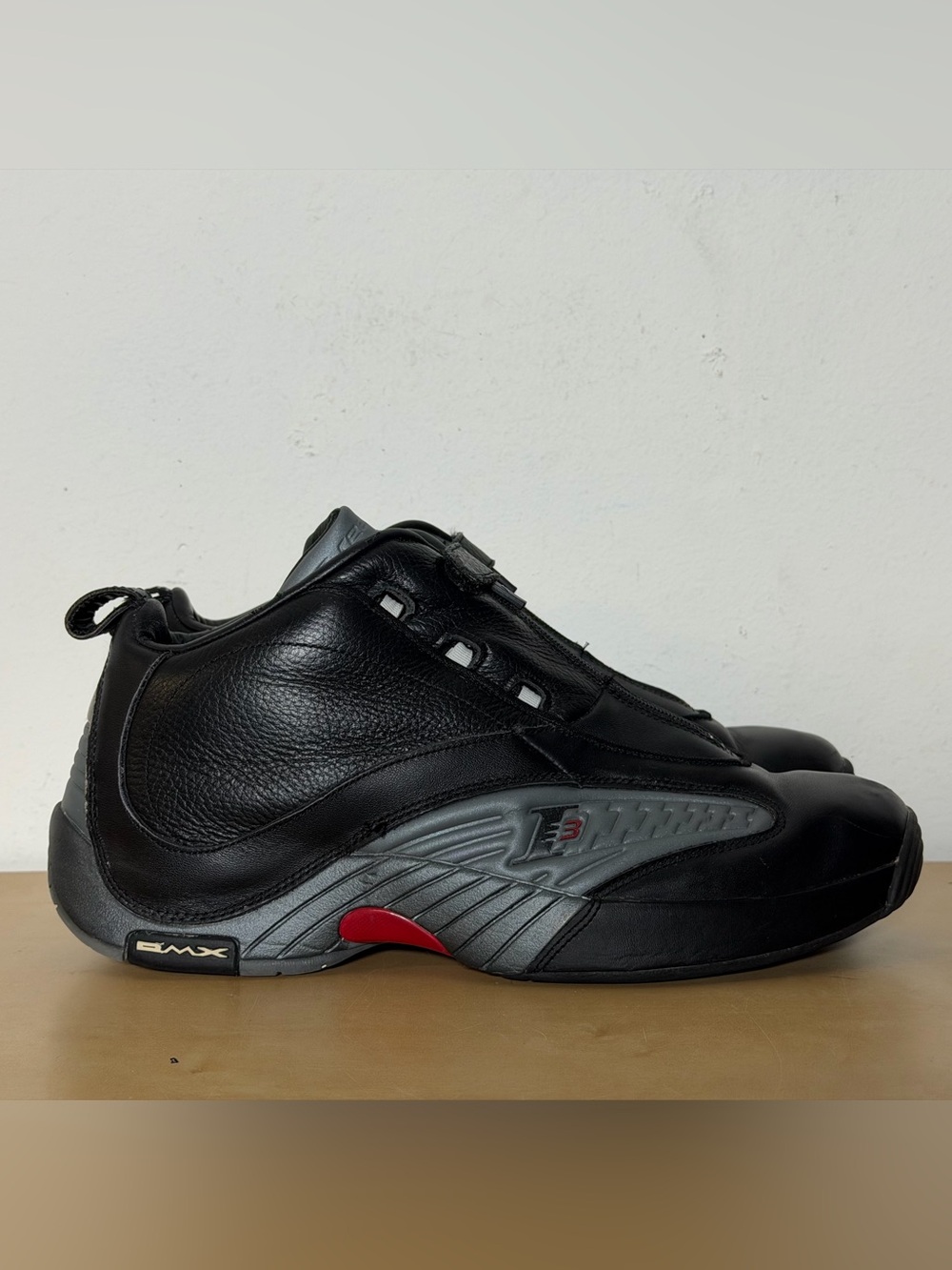Reebok Answer 4 'Black Grey' 2017 Sneakers V44961 Men's Size 14 RARE!